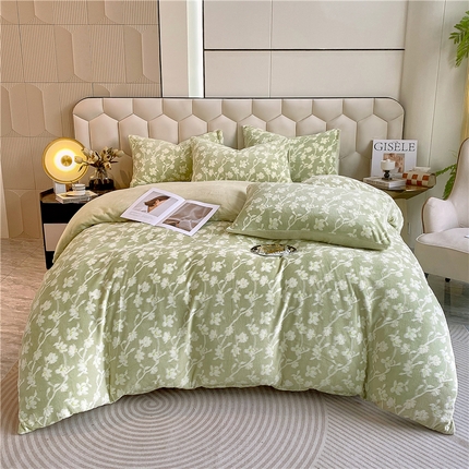 91家纺网 家纺一手货源 找家纺 （总）佰亿莱 2024新款雕花牛奶绒四件套