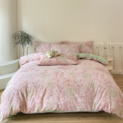 91家纺网 家纺一手货源 找家纺 （总）金泰莱 2025新款全棉四件套长绒棉四件套磨毛四件套纯棉四件套