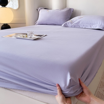 91家纺网 家纺一手货源 找家纺 （总）【A类母婴级】加厚全棉磨毛四件套纯棉保暖床笠纯色床垫保护罩冬季单件床上用品