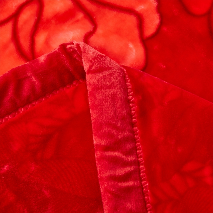 91家纺网 家纺一手货源 找家纺 凯轩毛毛毯毯子网销专供 2024新款A类双层云毛毯毯子 花印象