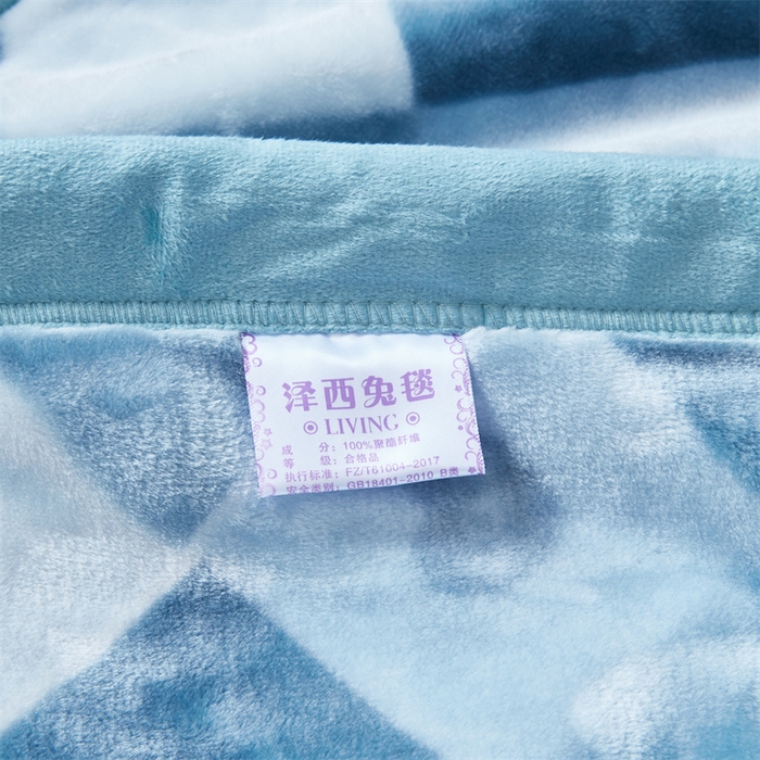 91家纺网 家纺一手货源 找家纺 凯轩毛毛毯毯子网销专供 2024新款A类双层云毛毯毯子 方格
