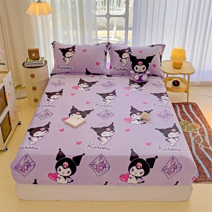 91家纺网 家纺一手货源 找家纺 （总）名兮 2024新款经典奥特曼-三丽鸥高克重牛奶绒床笠