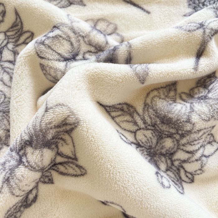 91家纺网 家纺一手货源 找家纺 沐慕 2024新款AB版牛奶绒拼羊羔绒毛毯毯子 毛毯-花艺