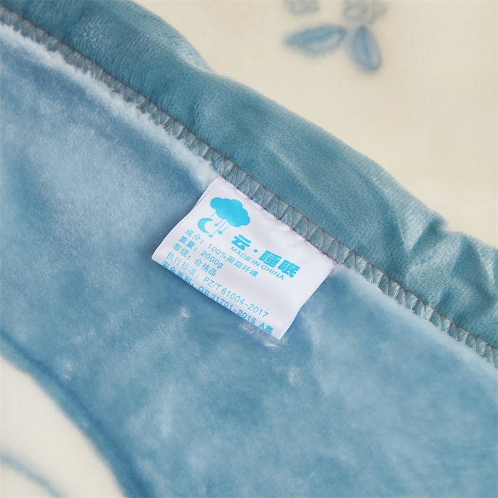 91家纺网 家纺一手货源 找家纺 凯轩毛毛毯毯子网销专供 2024新款双层学生云毛毯毯子 花结