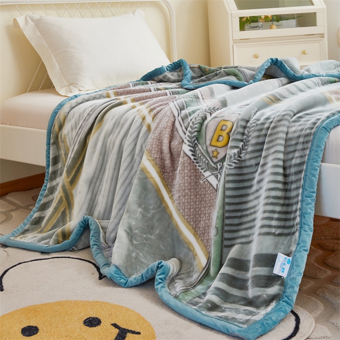 91家纺网 家纺一手货源 找家纺 凯轩毛毛毯毯子网销专供 2024新款双层学生云毛毯毯子 西雅图