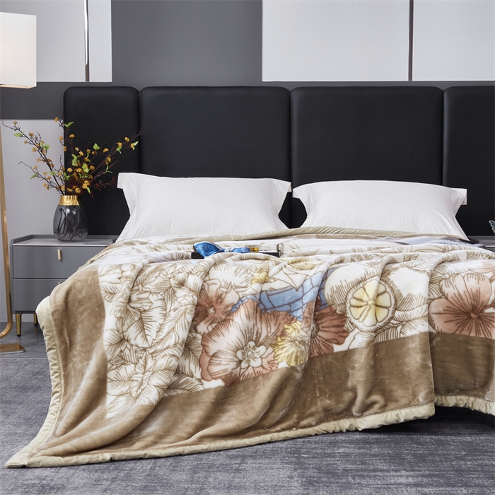 91家纺网 家纺一手货源 找家纺 凯轩毛毛毯毯子网销专供 2024新款A类双层云毛毯毯子 春色