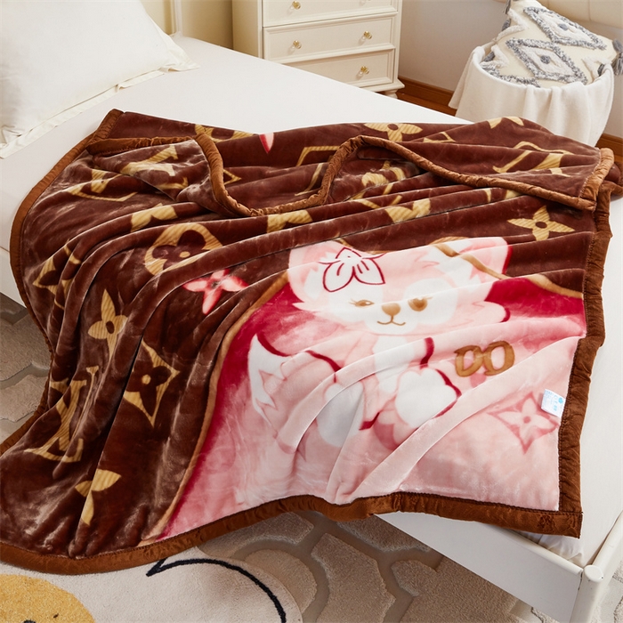 91家纺网 家纺一手货源 找家纺 凯轩毛毛毯毯子网销专供 2024新款双层学生云毛毯毯子 啊Q