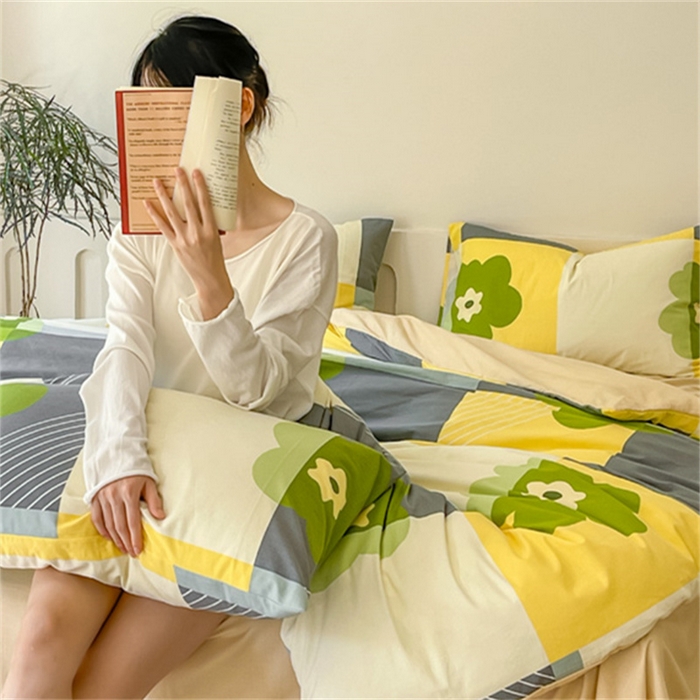 91家纺网 家纺一手货源 找家纺 金泰莱 2025新款全棉四件套长绒棉四件套磨毛四件套纯棉四件套 蔷薇格调