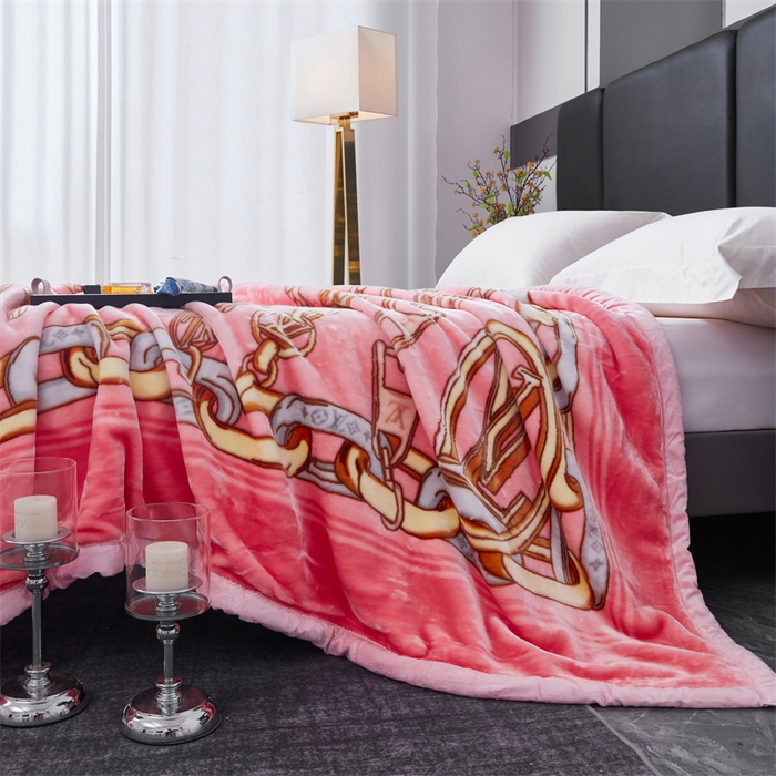 91家纺网 家纺一手货源 找家纺 凯轩毛毛毯毯子网销专供 2024新款A类双层云毛毯毯子 素雅