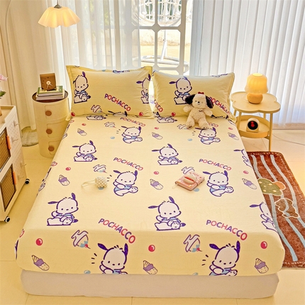 91家纺网 家纺一手货源 找家纺 （总）名兮 2024新款经典奥特曼-三丽鸥高克重牛奶绒床笠