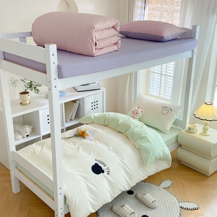 91家纺网 家纺一手货源 找家纺 （总）极简 2024新款A类全棉水洗棉学生三件套--维尼熊系列