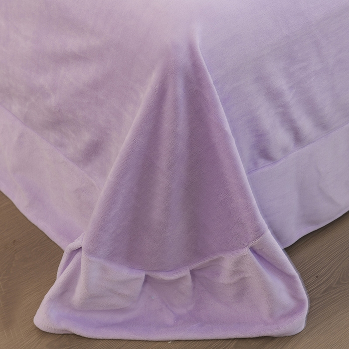 91家纺网 家纺一手货源 找家纺 卡迪亚家纺 2024新款亲肤舒适泡泡绒四件套 浅青