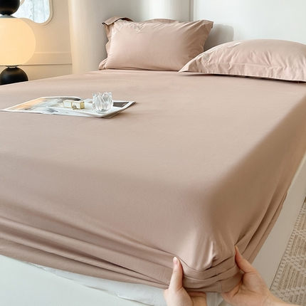 91家纺网 家纺一手货源 找家纺 （总）【A类母婴级】加厚全棉磨毛四件套纯棉保暖床笠纯色床垫保护罩冬季单件床上用品