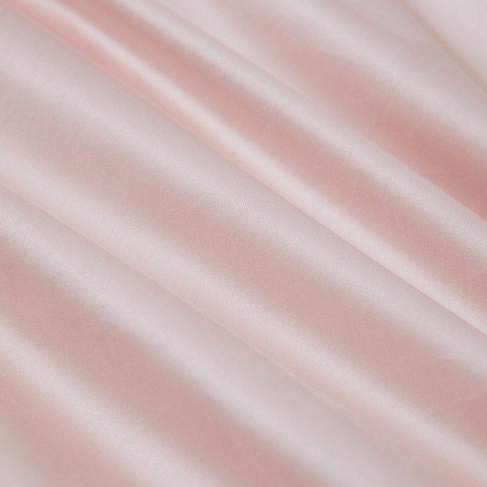 91家纺网 家纺一手货源 找家纺 轩和家居 2024新款简约纯色50s长绒棉贡缎四件套 夏恋粉