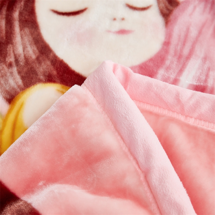 91家纺网 家纺一手货源 找家纺 凯轩毛毛毯毯子网销专供 2024新款双层学生云毛毯毯子 公主梦