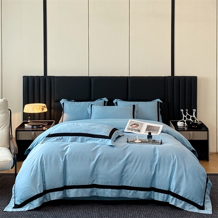 91家纺网 家纺一手货源 找家纺 （总）博纳家纺 2024新款天丝棉提花银萃四件套系列