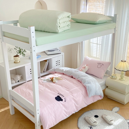 91家纺网 家纺一手货源 找家纺 （总）极简 2024新款A类全棉水洗棉学生三件套--维尼熊系列