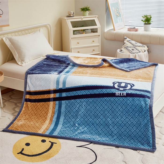 91家纺网 家纺一手货源 找家纺 凯轩毛毛毯毯子网销专供 2024新款双层学生云毛毯毯子 双横