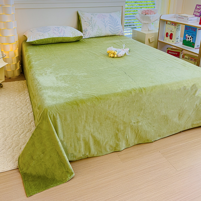 91家纺网 家纺一手货源 找家纺 清雅福 2024新款小清新ins棉加绒印花四件套系列-棉绒风格一 棉绒巴黎之恋