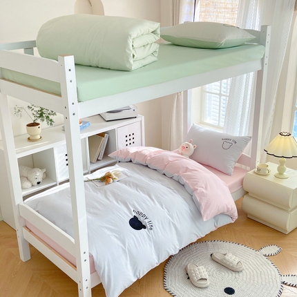 91家纺网 家纺一手货源 找家纺 （总）极简 2024新款A类全棉水洗棉学生三件套--维尼熊系列