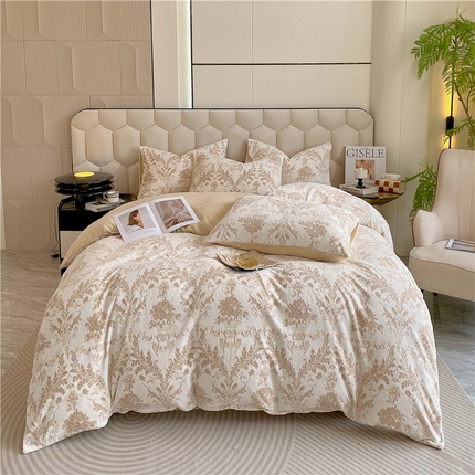 91家纺网 家纺一手货源 找家纺 （总）佰亿莱 2024新款雕花牛奶绒四件套