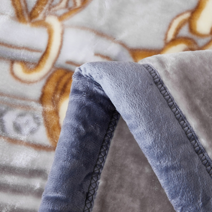 91家纺网 家纺一手货源 找家纺 凯轩毛毛毯毯子网销专供 2024新款新中式大版印花双层云毛毯毯子 欧情