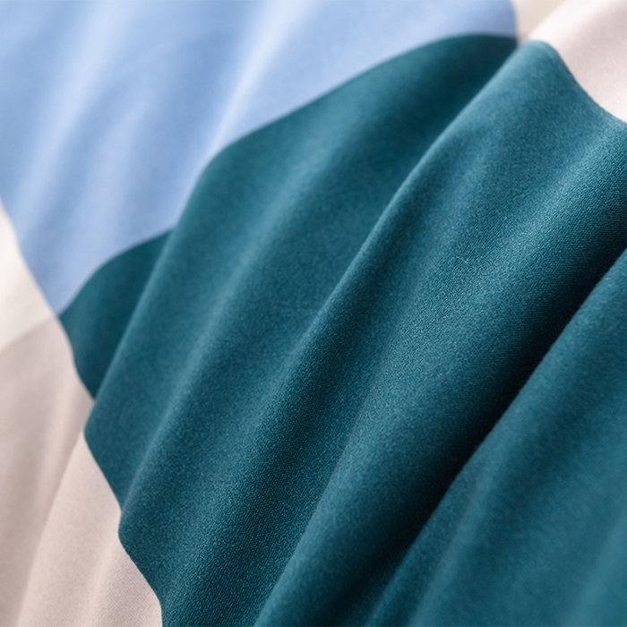 91家纺网 家纺一手货源 找家纺 圣楚家纺 2024新款绗缝保暖印花冬被 蓝大格