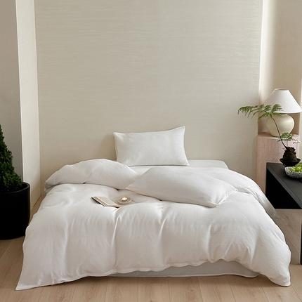 91家纺网 家纺一手货源 找家纺 梦享生活家居 2024新款全棉三层提花肌理纹系列四件套 提花积木