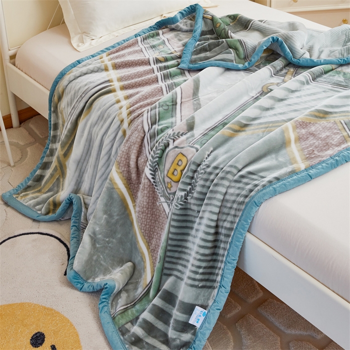 91家纺网 家纺一手货源 找家纺 凯轩毛毛毯毯子网销专供 2024新款双层学生云毛毯毯子 西雅图