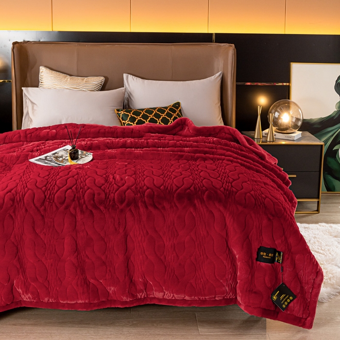 91家纺网 家纺一手货源 找家纺 （总） 2024新款 毛毛毯毯子 保暖毛毯毯子 婚庆毛毯毯子精品仿裘皮毛毯毯子