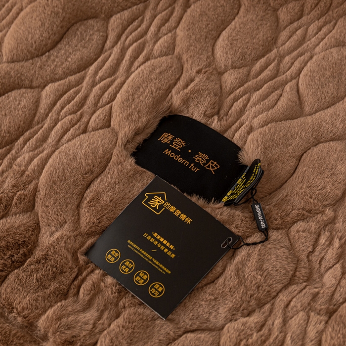 91家纺网 家纺一手货源 找家纺 凯轩毛毛毯毯子网销专供 2024新款精品仿裘皮毛毯毯子 沙漠红