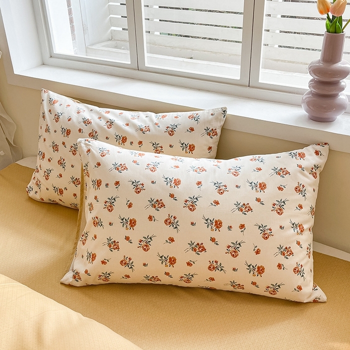 91家纺网 家纺一手货源 找家纺 麦伦家居 2024全棉斜纹13372小清新碎花卡通系列四件套 玫瑰庄园