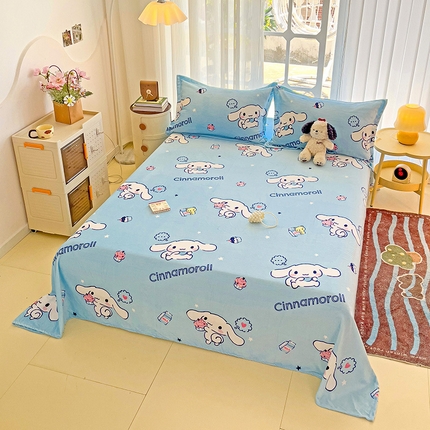 91家纺网 家纺一手货源 找家纺 名兮 2024新款经典奥特曼-三丽鸥高克重牛奶绒床单-盖毯 云朵玉桂狗