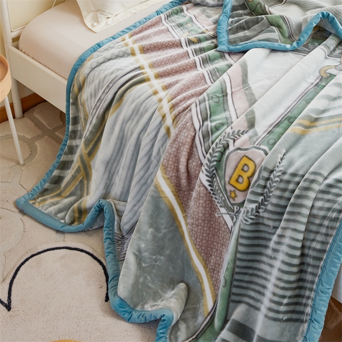 91家纺网 家纺一手货源 找家纺 凯轩毛毛毯毯子网销专供 2024新款双层学生云毛毯毯子 西雅图