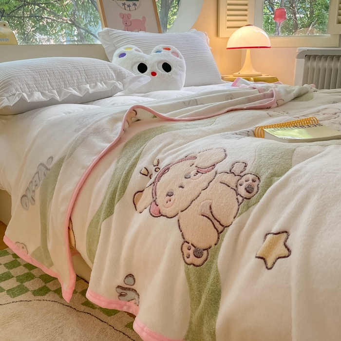 91家纺网 家纺一手货源 找家纺 （总）慕尚家纺 2025新款高克重加厚雪花绒毛毯毯子