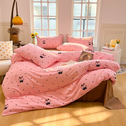 千朵 2024新款全棉磨毛四件套 小甜心