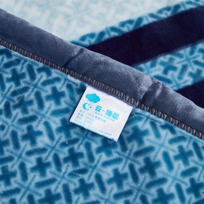 91家纺网 家纺一手货源 找家纺 凯轩毛毛毯毯子网销专供 2024新款双层学生云毛毯毯子 双横