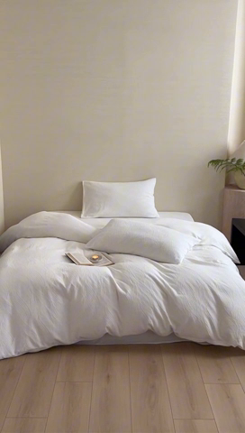 91家纺网 家纺一手货源 找家纺 梦享生活家居 2024新款全棉三层提花肌理纹系列四件套 提花积木