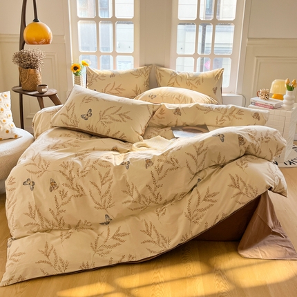 千朵 2024新款全棉磨毛四件套 沐梦