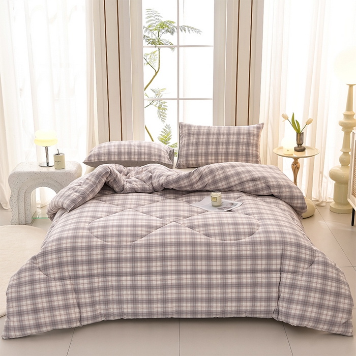 91家纺网 家纺一手货源 找家纺 圣楚家纺 2024新款绗缝保暖印花冬被 晨晓