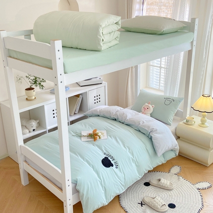 91家纺网 家纺一手货源 找家纺 （总）极简 2024新款A类全棉水洗棉学生三件套--维尼熊系列