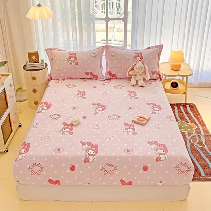 91家纺网 家纺一手货源 找家纺 （总）名兮 2024新款经典奥特曼-三丽鸥高克重牛奶绒床笠