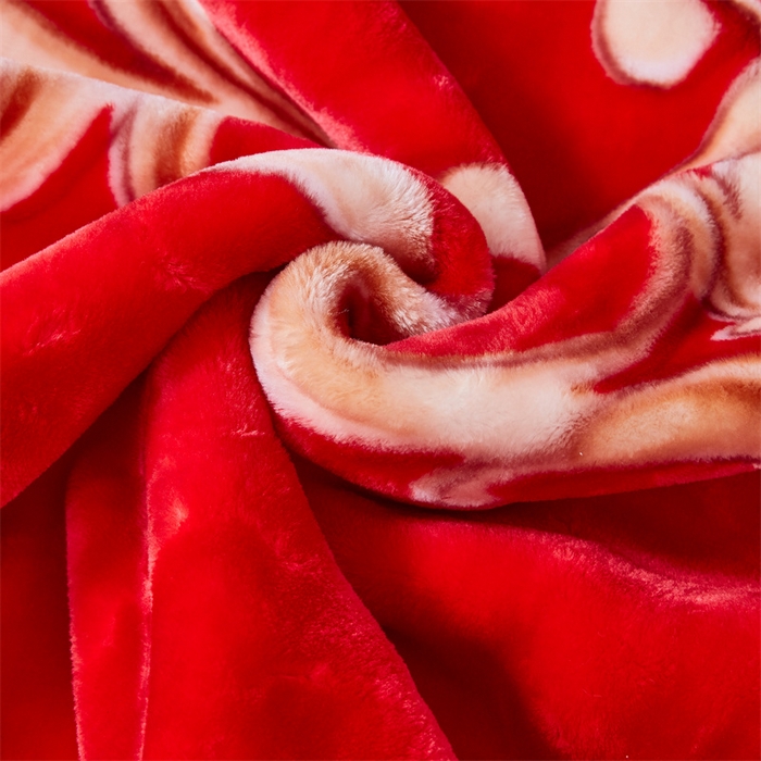 91家纺网 家纺一手货源 找家纺 凯轩毛毛毯毯子网销专供 2024新款A类双层云毛毯毯子 双喜临门