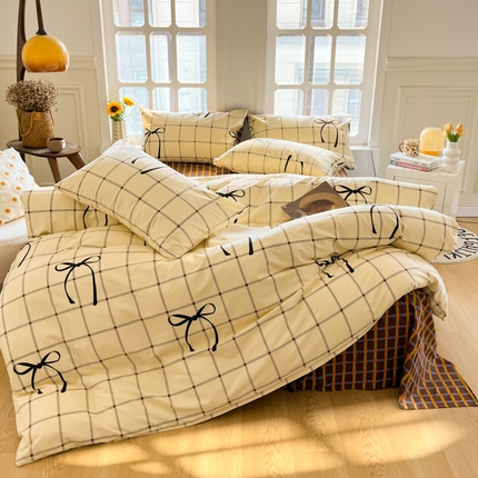 91家纺网 家纺一手货源 找家纺 （总）千朵 2024新款全棉磨毛四件套