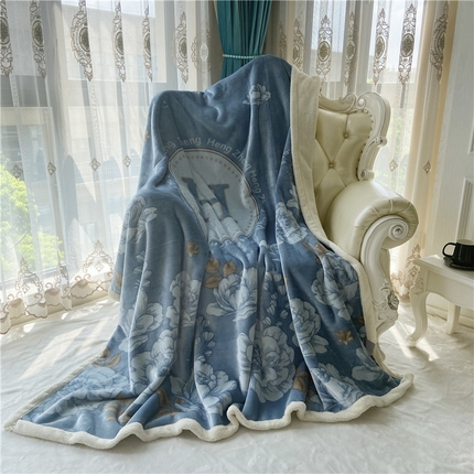 91家纺网 家纺一手货源 找家纺 （总）卡奥家纺 2024新款双层大版云貂绒毛毯北极绒休闲盖毯法莱绒沙发毯空调毯子