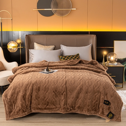 91家纺网 家纺一手货源 找家纺 凯轩毛毛毯毯子网销专供 2024新款精品仿裘皮毛毯毯子 沙漠红