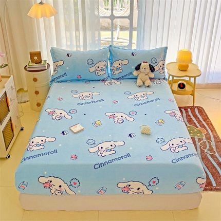 91家纺网 家纺一手货源 找家纺 （总）名兮 2024新款经典奥特曼-三丽鸥高克重牛奶绒床笠