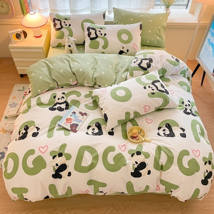 91家纺网 家纺一手货源 找家纺 总推 金牛座 2025新款全棉13372印花小清新四件套