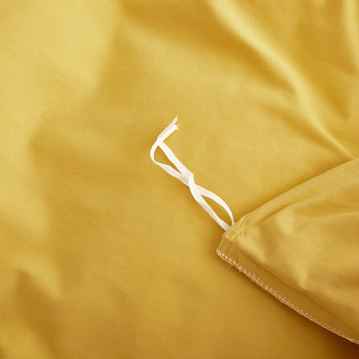 91家纺网 家纺一手货源 找家纺 2024秋季纯色32*21纯色加厚超柔全棉磨毛系列--被套 嫩姜黄