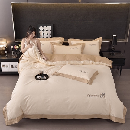 91家纺网 家纺一手货源 找家纺 （总）瑞驰家纺 2024新款长绒棉磨毛四件套-斯特尔